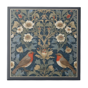 O Casal Robin Europeu dos Pássaros, William Morris