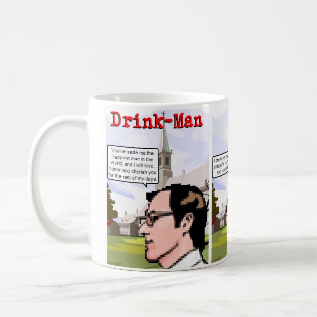 "O casamento caneca de café do Bebida-Man" (Esquerda)