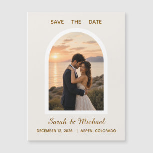 O Casamento de Foto Arco Moderno Save the Date
