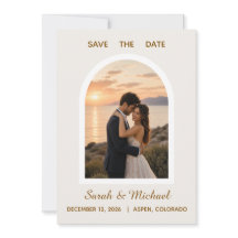 O Casamento de Foto Arco Moderno Save the Date