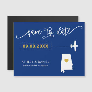 O casamento do Alabama salve o cartão de data, ma