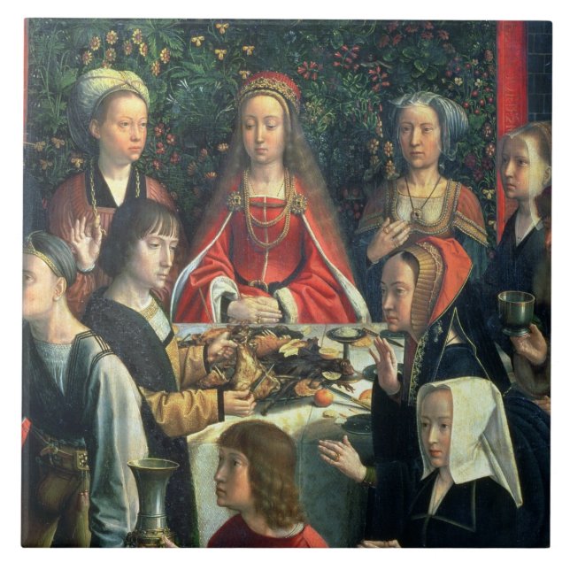 O casamento em Cana, detalhe da noiva e do surr (Frente)