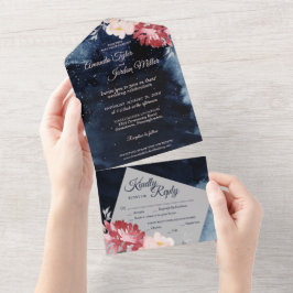 O Casamento Flamental De Noite Estrelada Em Um Con