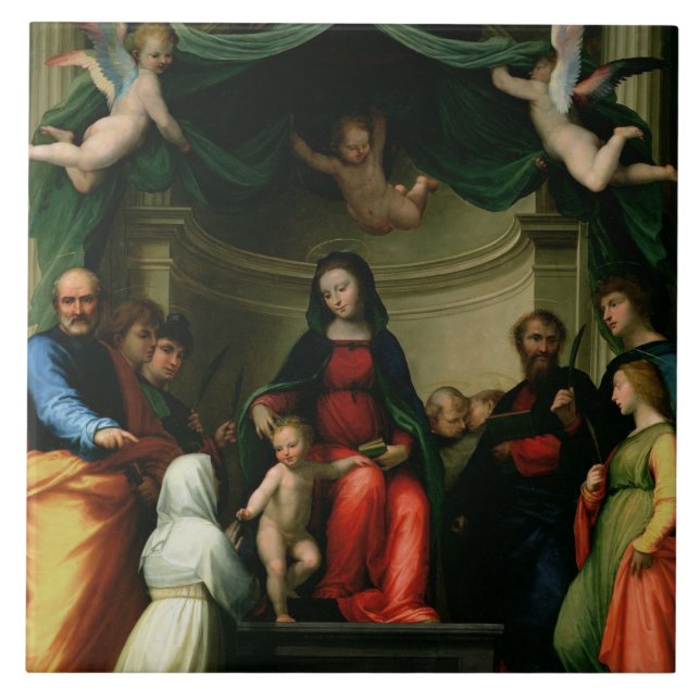 O casamento místico de St. Catherine de Siena com (Frente)