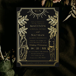 O Casamento Místico Dourado Tarot Card