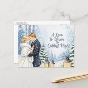 O casamento moderno elegante Salve o cartão postal