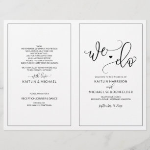 O casamento programa o preto moderno da caligrafia