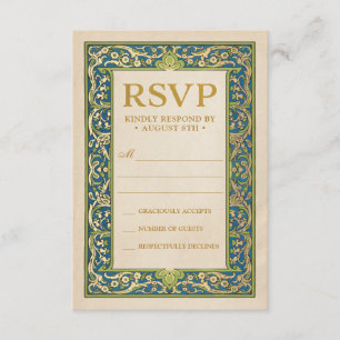 O casamento RSVP carda a coleção iluminada do