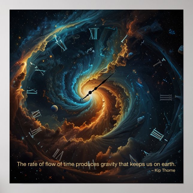 O caudal de tempo... Pôster (Frente)