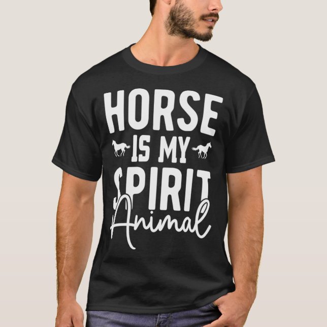 O cavalo é meu animal espiritual Pullover Hoodie (Frente)