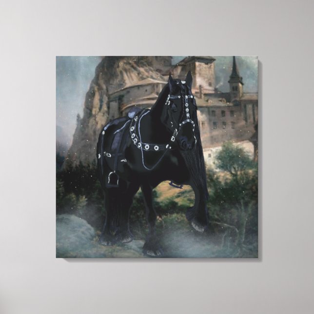 O Cavalo Medieval - Canvas (Frente)