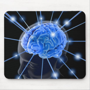 O cérebro irradia Mousepad