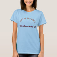 "O Céu é o limite: Camiseta Básica da Mulher Azul-