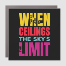 O céu é o limite | Direitos da Mulher Amarelo Verm