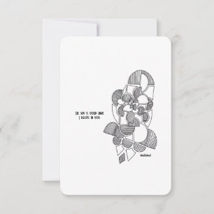 O céu é o limite, eu acredito em você - Cartão pla