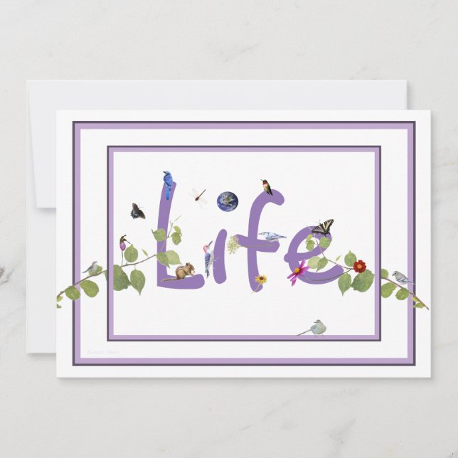 O Chá de fraldas da Natureza: convite (Frente)