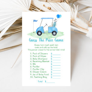 O Chá de fraldas De Golfe Adivinha O Jogo Do Preço