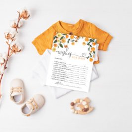 O chá de fraldas Pequeno Cutie deseja um cartão de