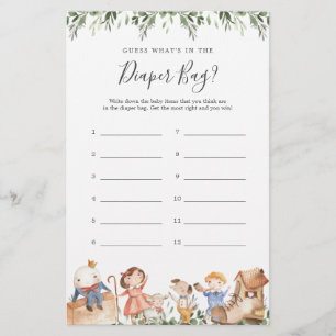 O Chá de fraldas Safari adivinha o que há na Frald