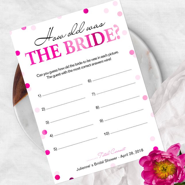 O chá de panela Rosa Quantos Anos Tinha O Jogo Da  (Criador carregado)