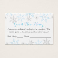 O Chá do Winter Baby Boy adivinha quantos jogos