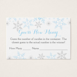 O Chá do Winter Baby Boy adivinha quantos jogos