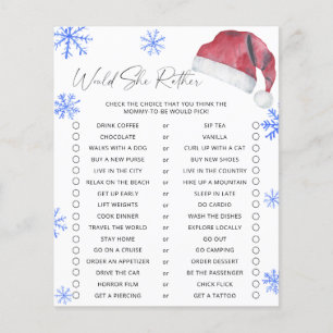 O chapéu de Papai Noel - Ela iria jogar Preferenci