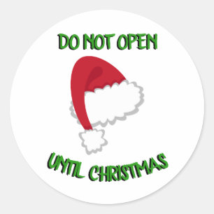 O chapéu do papai noel não abre a etiqueta