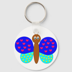 O chaveiro da borboleta da fantasia do bombom