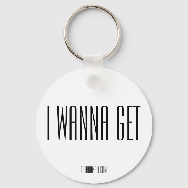 O Chaveiro do Rad Mall "IWANNAGET" (Frente)