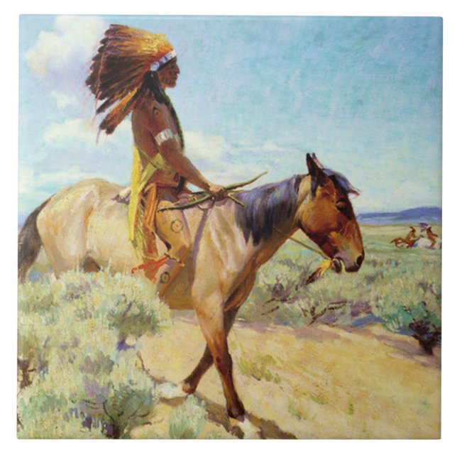 “O Chefe” Arte Ocidental por W Herbert Dunton (Frente)