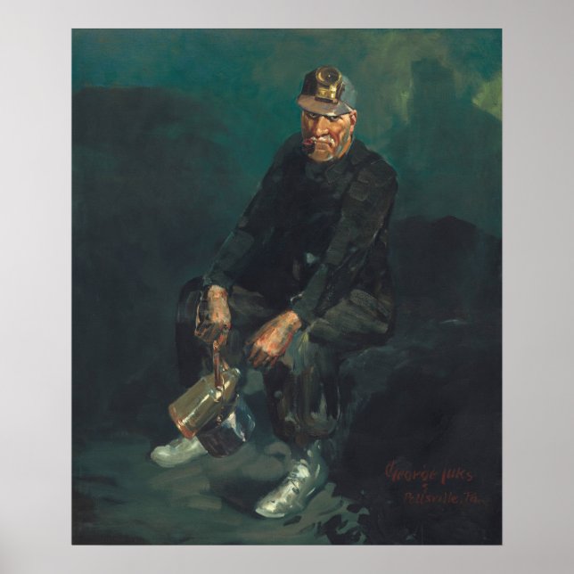 O Chefe do Fogo - George Luks Fine Art Poster (Frente)