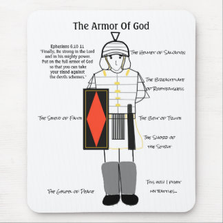 O Cheio Armor de Deus do Mouse Pad