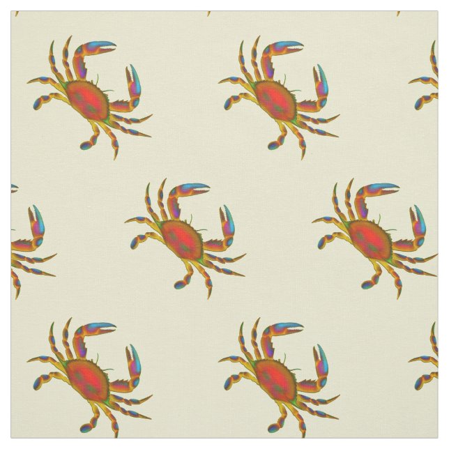 O Chesapeake vermelho pequeno Crabs o tecido (Modelo)