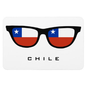 O Chile exibe texto personalizado e ímã de cor