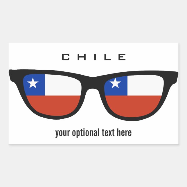 O Chile lança adesivos personalizados (Frente)