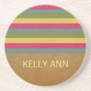 O chique Textured listra a porta copos