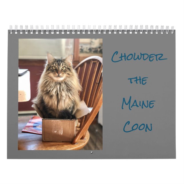O Chowder do Calendário do Maine Coon (Capa)