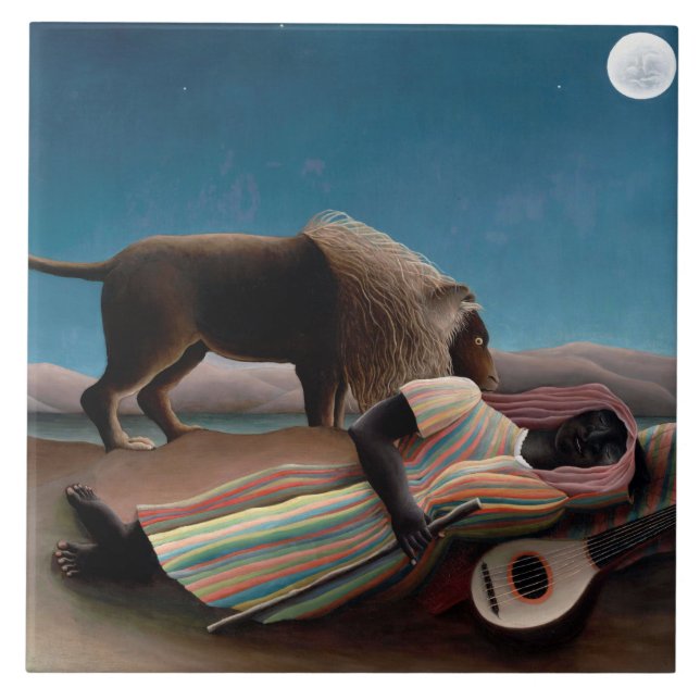 O cigano adormecido, Henri Rousseau (Frente)