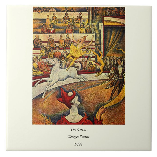 O circo de Georges Seurat (1891) - palhaço & (Frente)