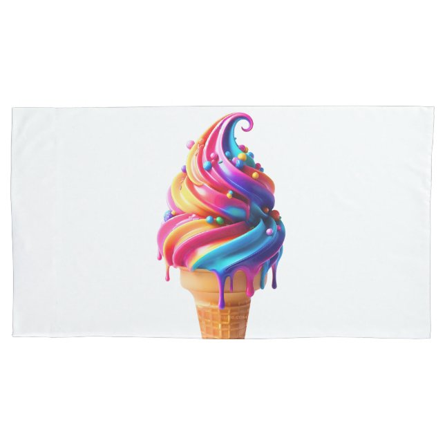 O clássico vibrante cone de sorvete da SlipperyJoe (Frente)