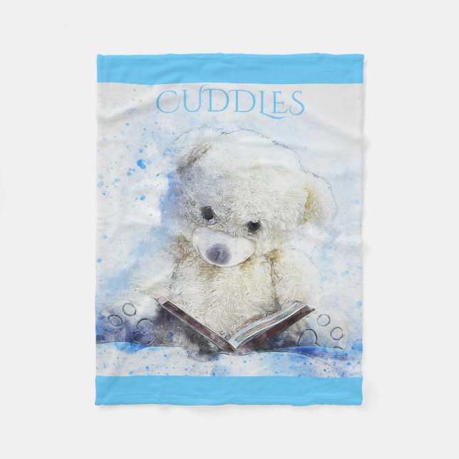 O cobertor de velo branco de Cudles. (Frente)