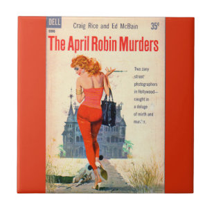 O cobrir do romance de polpa Robin Murders de abri