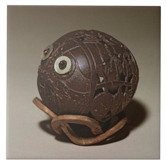 O coco sculpted em uma cara, c.1895 (Frente)