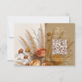 O Código QR do Cartão de Resposta para Casamento d