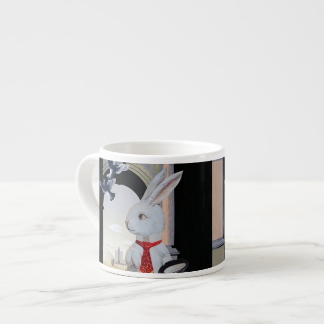 O coelho branco vai à caneca de Paris Expresso (Frente Esquerda)
