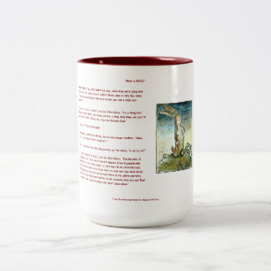 O coelho do Velveteen - que é real? Caneca