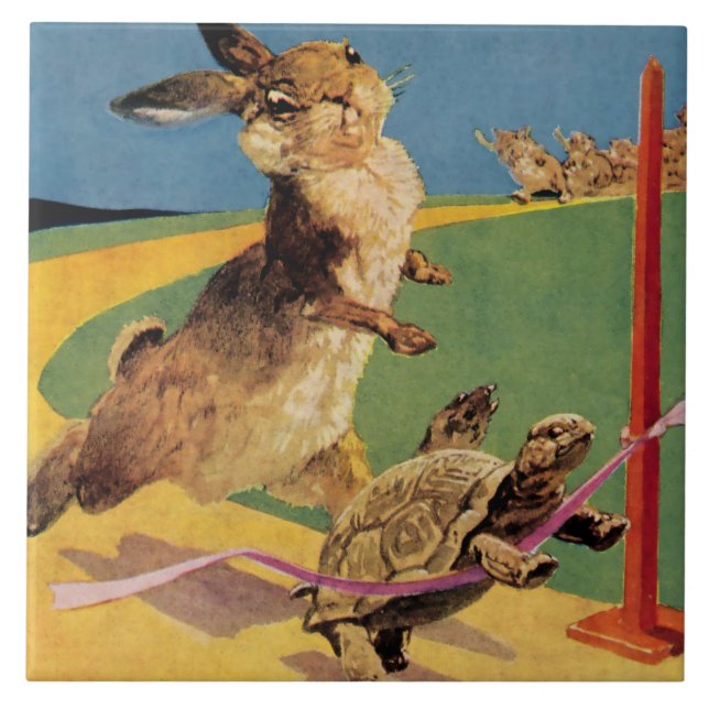 “O Coelho e a Lebre” por Harry Rountree (Frente)