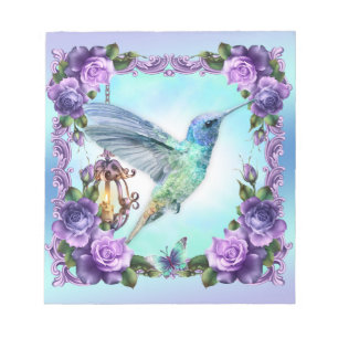 O colibri & aumentou 5,5" x 6" bloco de notas - 40