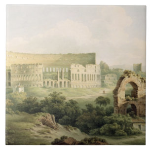 O Colosseum, Roma, 1802 (w/c sobre a grafite no wo